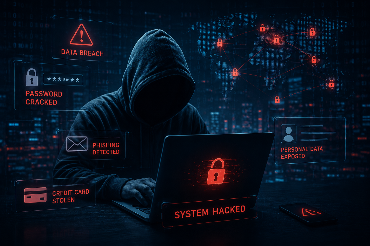Cybercrime threats, data breaches and online security risks